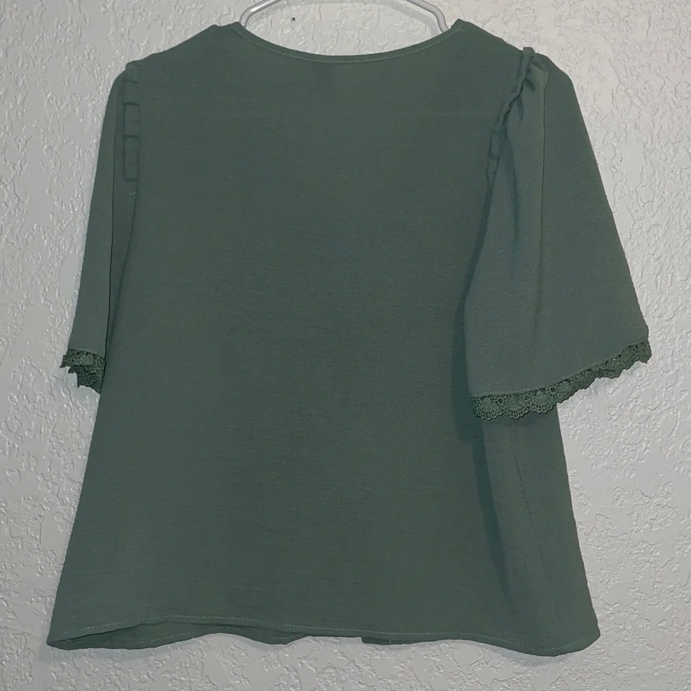 SHEIN Dusty Green Casual Top - Picture 7 of 7